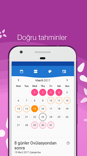 Adet takvimi / Adet Takibi ekran görüntüsü