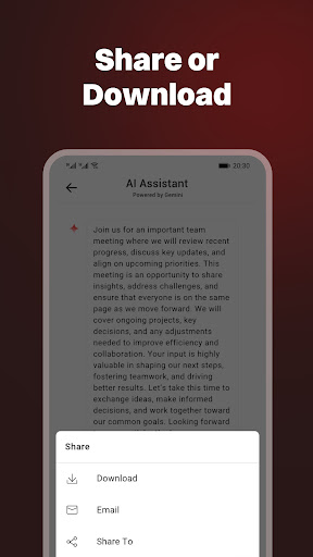 Recorder AI:Ses&Toplantı ekran görüntüsü