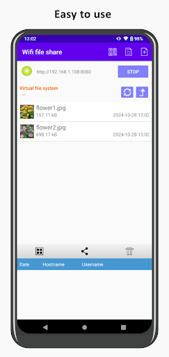 Wifi file share ekran görüntüsü
