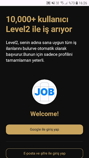 Level2: Otomatik iş başvurusu ekran görüntüsü