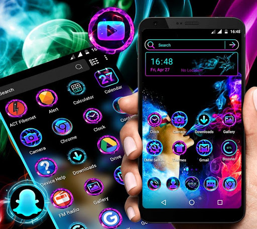 Smoke Colors Launcher Theme ekran görüntüsü
