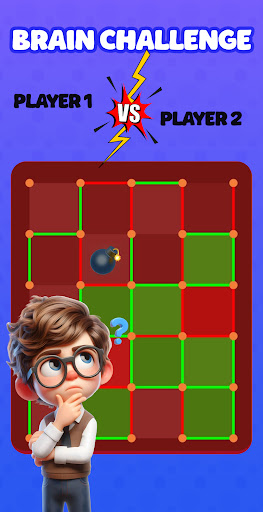 Dots and Boxes: Bomb Challenge ekran görüntüsü