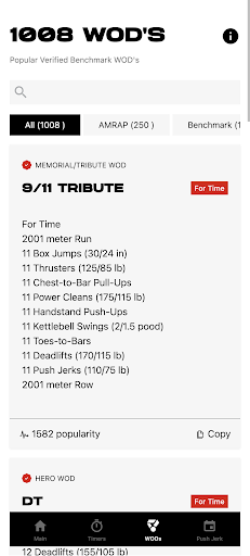 WOD - Cross Training & Timer ekran görüntüsü