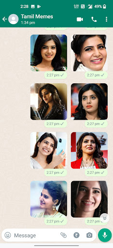 Samantha Stickers ekran görüntüsü