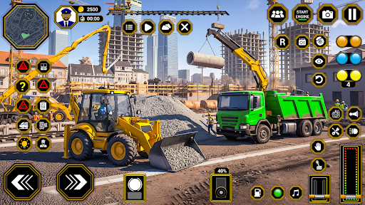 JCB Construction Games 3D Sim ekran görüntüsü