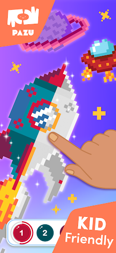 Pixel coloring games for kids ekran görüntüsü