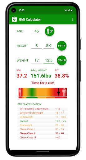 BMI Hesaplama ekran görüntüsü