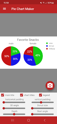 Pie Chart Maker Pro ekran görüntüsü