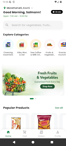 SabjiHub: Online Grocery ekran görüntüsü