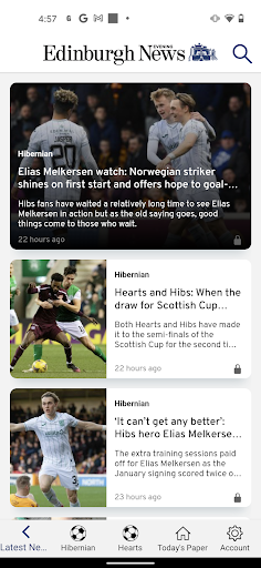 Edinburgh Evening News ekran görüntüsü