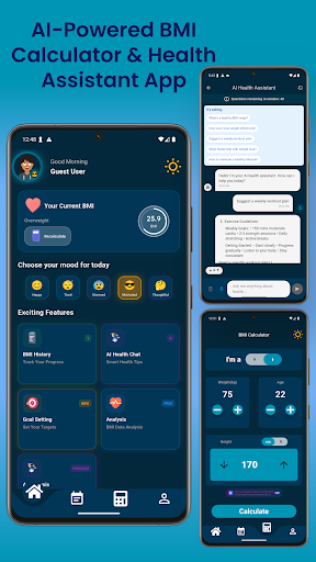 BMI Calculator - Health AI ekran görüntüsü