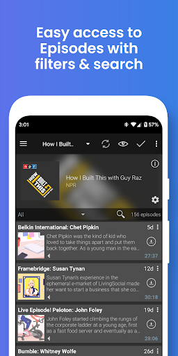 Podcast Addict: Podcast player ekran görüntüsü