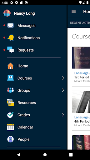 Schoology ekran görüntüsü