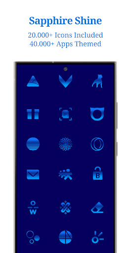Sapphire Blue Icon Pack ekran görüntüsü