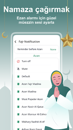 Namaz Vakti, Ezan Alarm, Kıble ekran görüntüsü