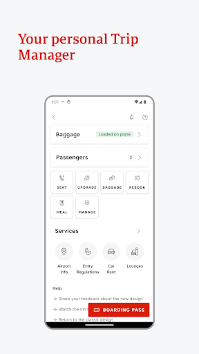Austrian Airlines ekran görüntüsü