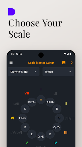 Scale Master Guitar & Bass ekran görüntüsü