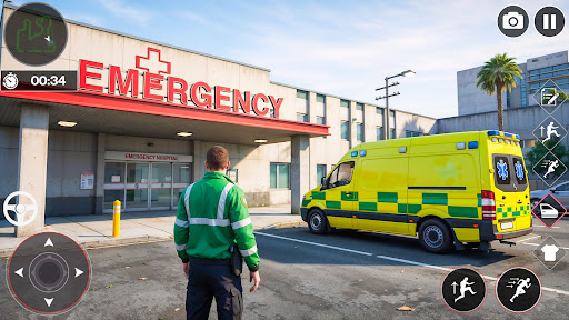 Ambulans Kurtarma 3D Oyunlar ekran görüntüsü