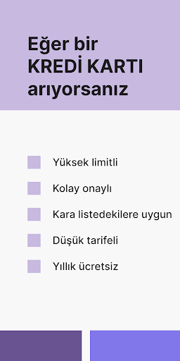 Kredi Kartı: Kolay Onay ekran görüntüsü