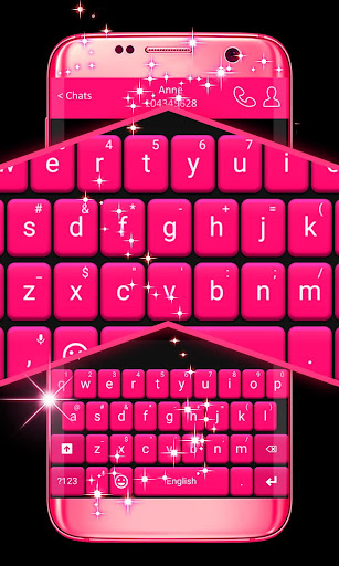 Pink Keyboard For WhatsApp ekran görüntüsü