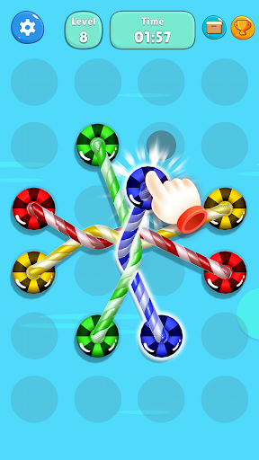 Tangled Line-Knot Untie Puzzle ekran görüntüsü
