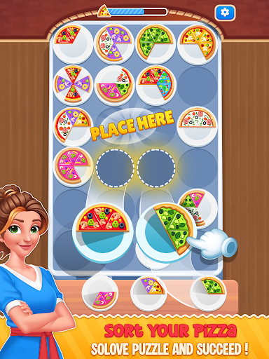 Pizza Color Sort: 3D Puzzle ekran görüntüsü