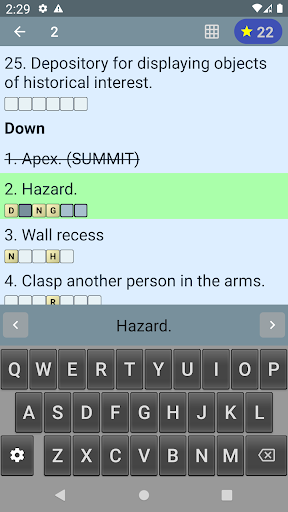 English Crossword Puzzle ekran görüntüsü