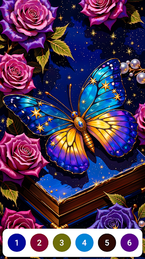 Dark Rose Color by Number ekran görüntüsü