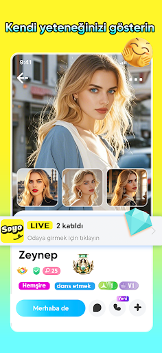 SOYO Lite -Sesli sohbet ekran görüntüsü