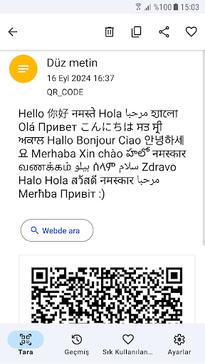QR kod okuyucu - Reklam yok ekran görüntüsü