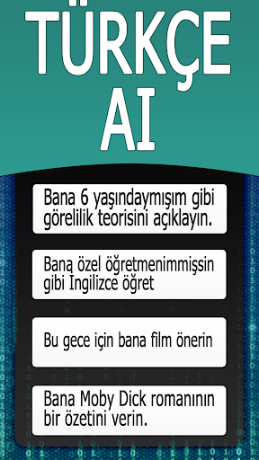 Türkçe Yapay Zeka Sohbeti ekran görüntüsü