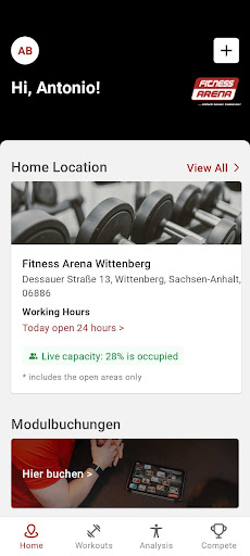 Fitness Arena ekran görüntüsü