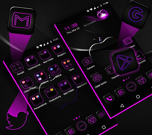 Crystal Black Apple Theme ekran görüntüsü