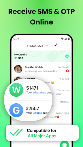 2nd Phone: SMS, Call, Verify ekran görüntüsü