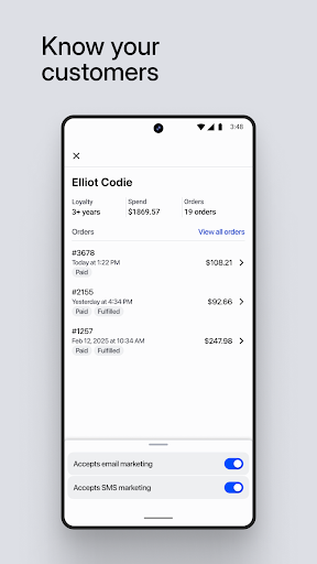 Shopify Point of Sale (POS) ekran görüntüsü