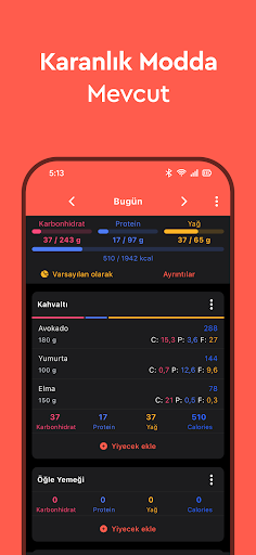 Macros - Kalori Sayacı ekran görüntüsü