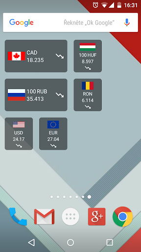 Czech Koruna Exchange Rates ekran görüntüsü