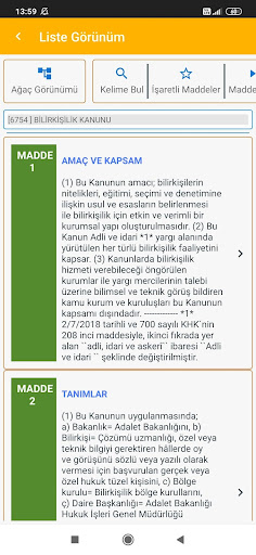 Hukuk Muhakemeleri Kanunu ekran görüntüsü