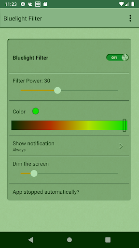 EyeCareL: Blue light filter ekran görüntüsü