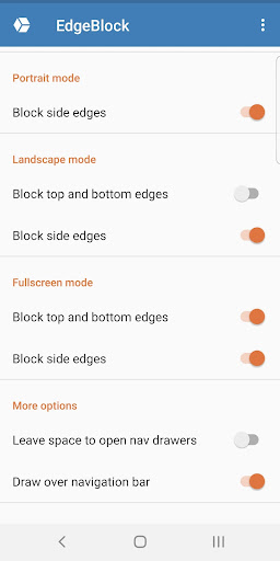 EdgeBlock: Block screen edges ekran görüntüsü