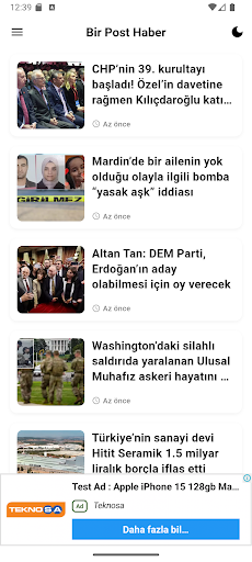 Bir Post Haber - Son Dakika ekran görüntüsü