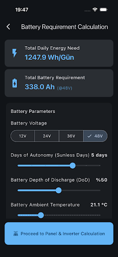 Solar System Calculator ekran görüntüsü