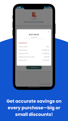 Sales Discount Calculator ekran görüntüsü