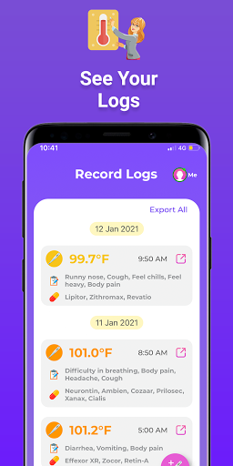 Body Temperature App ekran görüntüsü