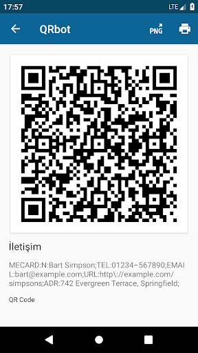 QRbot: QR kodu okuyucu ekran görüntüsü