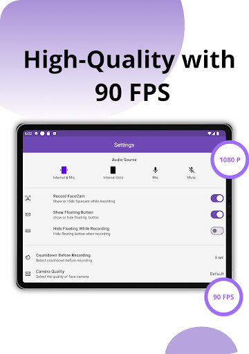 Screen Recorder FaceCam Audio ekran görüntüsü