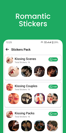 Aşk Çıkartmaları - WASticker ekran görüntüsü