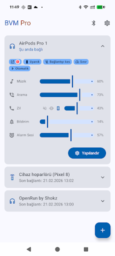 Bluetooth Ses Kontrolü ekran görüntüsü