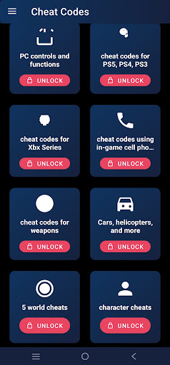 GTA 5 Cheat Codes ekran görüntüsü