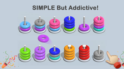 Hoops Sort Puzzle - Stack game ekran görüntüsü